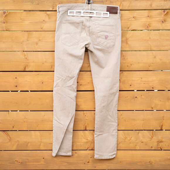 NEW W/O TAGS! Guess Men's Skinny Beige Jeans Size 32 | 99% Cotton Premium Denim - Picture 9 of 10